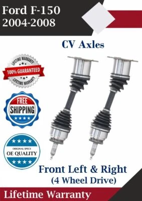 New OE Front Left and Right CV Axle For 2004-2008 Ford F-150 4.2L 4.6L 5.4L 4WD - Imagem 1 de 4