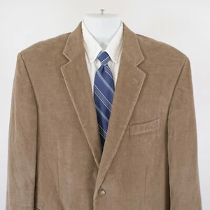 Joseph & Feiss International Brown Corduroy Cotton Lined Blazer 46L 2 Button - Picture 1 of 12