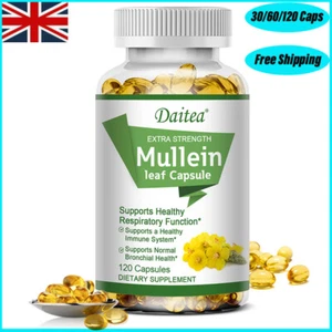 Cápsulas de hoja de gordolobo para limpieza pulmonar y desintoxicación suplemento dietético herbal - Imagen 1 de 13