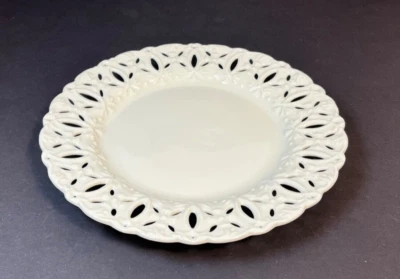 I. Godinger & Co. Porcelana Marfil Blanco Ensalada Postre Encaje Patrón Borde 8 pulgadas Foto 1 de 4