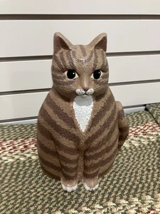 Tabby Cat Department 56 fermaporta vintage in ghisa Martin Leman fermaporta - Foto 1 di 5