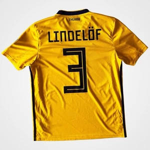 Adidas Schweden Heimtrikot WM 2018 Lindelöf Größe L - Bild 1 von 5
