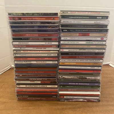Lot Of 50 Christmas Holiday CDs: Oldies, Modern, Instrumental, Family Favorites - Image 1 of 3