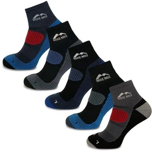 More Mile Cheviot Trail Running Socks 5 Pair Pack Cushioned Padded Sports Sock - Picture 1 of 6