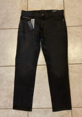Tommy Hilfiger Slim Fit Flex Stretch Denim Jeans Men’s 36x30 NWT Black Dark Gray - Image 1 of 4