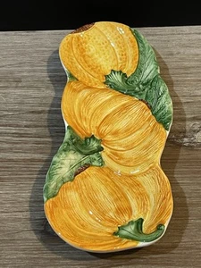 Reposacuchara calabazas vintage italiana pintada a mano en relieve 7442 - Imagen 1 de 15