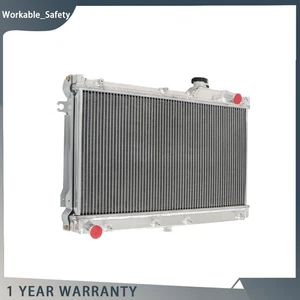 2 Row Radiator Full Aluminum For Mazda Miata MX-5 1989 1990-1996 1997 1.6L - Picture 1 of 11