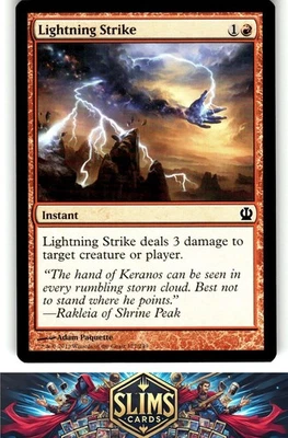 Magic the Gathering MTG Theros Lightning Strike #127 Buy 2 Get 1 - Image 1 of 2