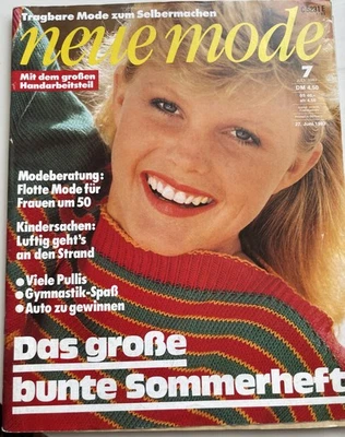 New Fashion 1983 July with Cut Sheet DIY Sewing - Image 1 of 4