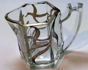 1907 Krys-tol Creamer Floral Silver Overlay - Chippendale - 2.5" T - Picture 1 of 9
