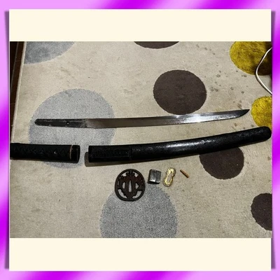 Wakizashi 脇差 “Mumei” 無銘 Espada Real Japonesa 38,7 cm Shirasaya KATANA 刀 Antigua Foto 1 de 4