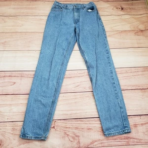 Pantalones de mezclilla Brandy Melville J Galt para mujer pequeños azules tiro alto pierna recta - Imagen 1 de 11