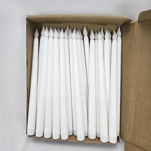 30 piezas velas cónicas LED sin llama 11 pulgadas velas parpadeantes que funcionan con pilas... - Imagen 1 de 8
