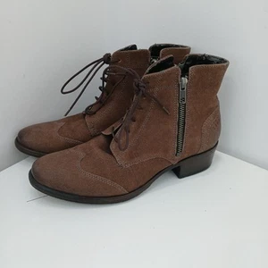 Espirit Boots Size 5 Womens Brown Zipper FLT04-TT - Picture 1 of 12