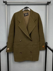 Burberrys' 90s Vintage Double Breasted Wool Coat Size XL - Picture 1 of 8