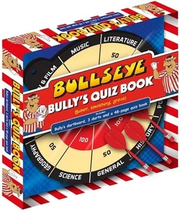 BULLSEYE Bully's Quiz Book With Magnetic Dart Board & 48 Page Quiz Book - Picture 1 of 1