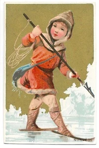 Norvège - Costume Glace Pêcheur - Chromo Le Tapioca universel - Trade card - Picture 1 of 2