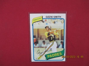 1980 Topps Baseball # 393 Ozzie Smith segundo año como nuevo, casi nuevo - Imagen 1 de 3