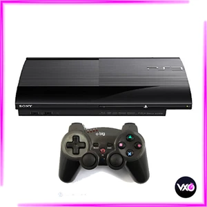 Sony PLAYSTATION 3 Super Slim Black 100% Working Console PS3 12gb Full - Picture 1 of 10
