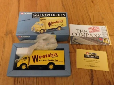 1996 Corgi Golden Oldies Bedford S Weetabix 卡车完好无损无标签限量版 — 第 1/2 张图片
