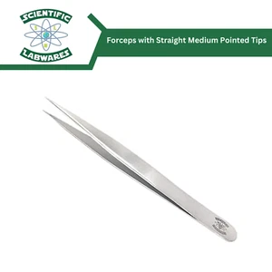 Scientific Labwares gezackte Laborpinzette mit geraden mittelspitzen Spitzen - Bild 1 von 1