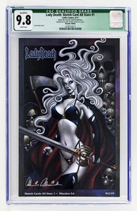 CHAOS! COMICS - LADY DEATH: SKETCH CARD ED #1 - SIGNED, LTD 62/69! - CGC 9.8 - Picture 1 of 3