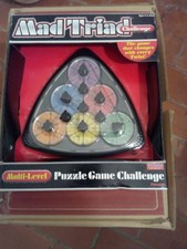 Vintage Mad Triad Challenge Twisty Puzzle. Game Puzzle Rotaty Rare.Coleccionista