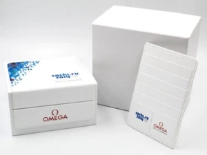 Omega OFFICIAL Timekeeper Sochi 2014 Nuova Dettagli In Pelle Watch Box - Picture 1 of 7