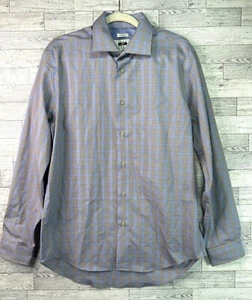 Joseph Abboud Mens Non-Iron Plaid Long Sleeve Shirt L - Picture 1 of 9