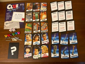 Clue 2017 Board Game Pieces Replacement Weapons Tokens Cards Case Envelope Used - Picture 1 of 6