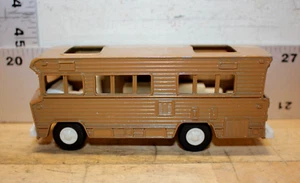 Vintage 1970's Tootsie Toy Brown Camper RV Winnebago made in USA Nice Condition - Picture 1 of 8