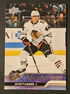 23-24 Upper Deck Wyatt Kaiser Young Guns Rookie 🔥🔥🔥 Chicago Blackhawks  - Image 1 of 2