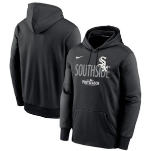 Chicago White Sox Nike Post Season 2021 Black Hoodie Dri Fit NWT Youth M 10-12 - Picture 1 of 8