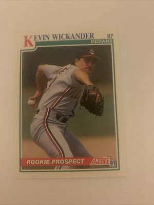 1991 Score Kevin Wickander Rookie #355 - Image 1 of 2