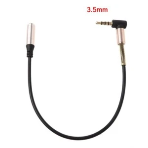 24cm 90 Degree Single Elbow 3.5mm Extension Cable For PC Speaker Headsets - Picture 1 of 8