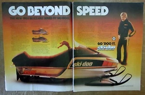 Ski-Doo Blizzard 9500 Plus 1980 moto de nieve anuncio en color original - Imagen 1 de 1