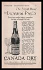 1931 Canada Dry Pale Ginger Ale Bottle "The Champagne Of Ginger Ales" Print Ad