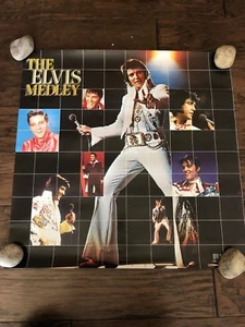 ELVIS PRESLEY THE ELVIS MEDLEY POSTER 22" X 22" POP VINTAGE - Picture 1 of 3