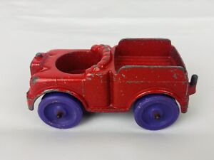 Vintage 1967 Tootsie Toy Red Die Cast Metal Toy Truck Little People Chicago USA