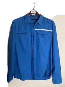 Sean John Vintage Blue Shirt Reflective Left Pocket Men’s Size XXL Hip Hop Stree - Picture 1 of 12