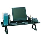 Safco 42" Desk Riser - 8.3" Height X 42" Width X 12.3" Depth - Melamine - Black