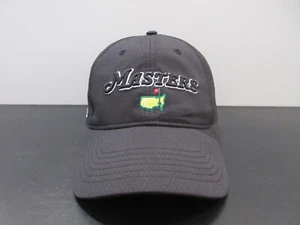 Masters Hat Cap Strap Back Black Yellow Augusta National Golf Course Golfer Mens - Picture 1 of 8