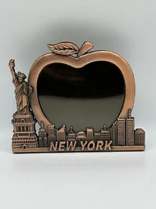 New York City Skyline Picture Frame Statue of Liberty Big Apple Copper Tone - Picture 1 of 4