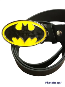 Boucle logo classique BATMAN + CEINTURE GRATUITE jaune joker chauve-souris cosplay - Photo 1/1