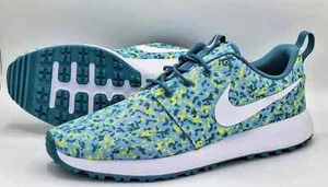 NIKE ROSHE G NEXT FLORAL NATURE GOLF SHOES MENS SIZE 11.5 OCEAN BLISS FD2599-499 - Picture 1 of 9