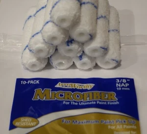 ArroWorthy Microfiber Mini Roller Cover, 4" X 3/8" Nap, 10-Pack - Picture 1 of 3