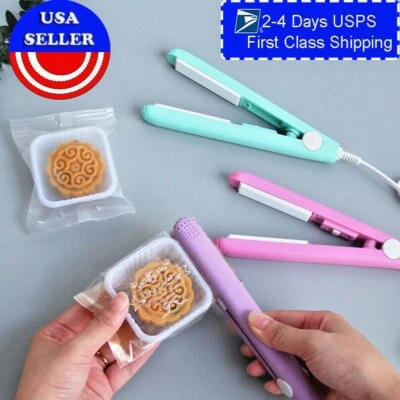 US Portable Household Electric Mini Sealer Heat Sealing Machine Plastic Poly Bag - Image 1 of 4