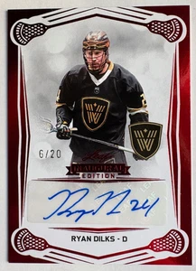 2025 LEAF NATIONAL LACROSSE LEAGUE RYAN DILKS RED FOIL AUTOGRAPH CARD /20 - Picture 1 of 2