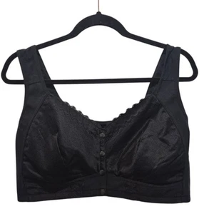 NUEVO MOONA Negro Botón Frontal Encaje Seniors Camiseta Sujetador Talla 3XL - Imagen 1 de 6