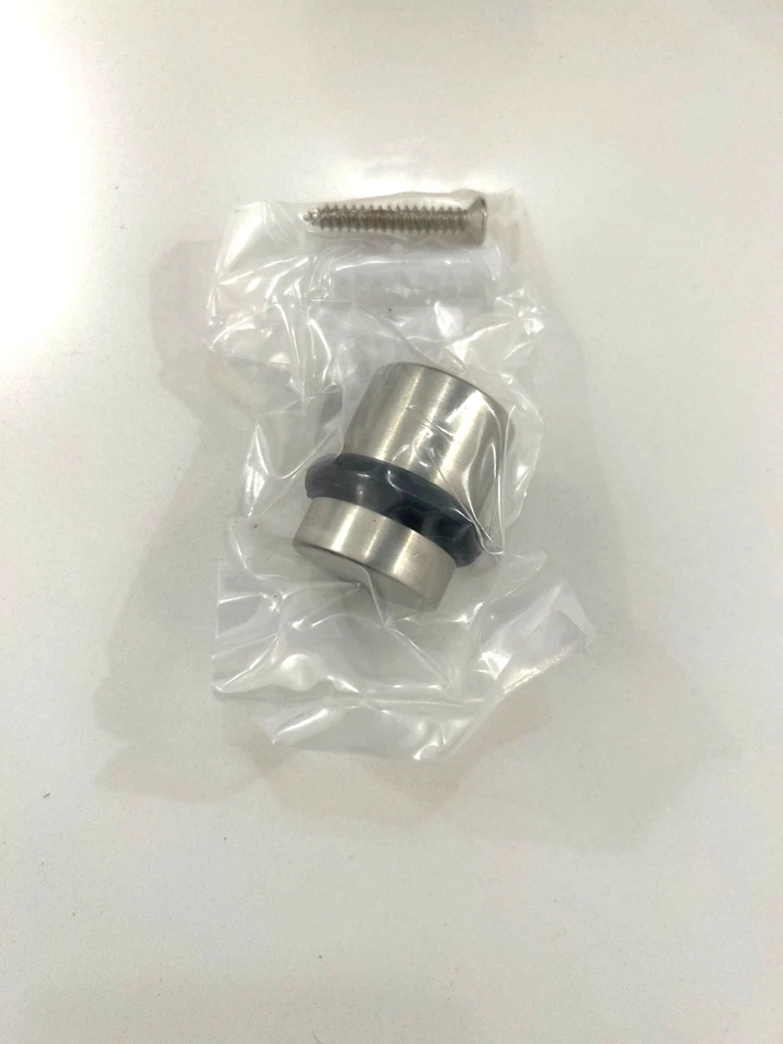 Emtek Assa Abloy Cylinder Floor Bumper Door Stop in Satin Nickel - Image 1 of 3